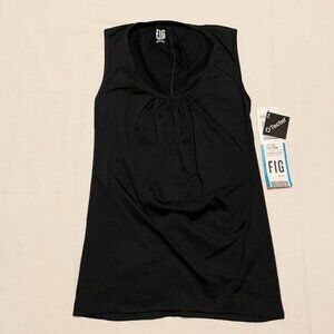 Fig Clothing Ocean Tank Top Black Womens Size Small